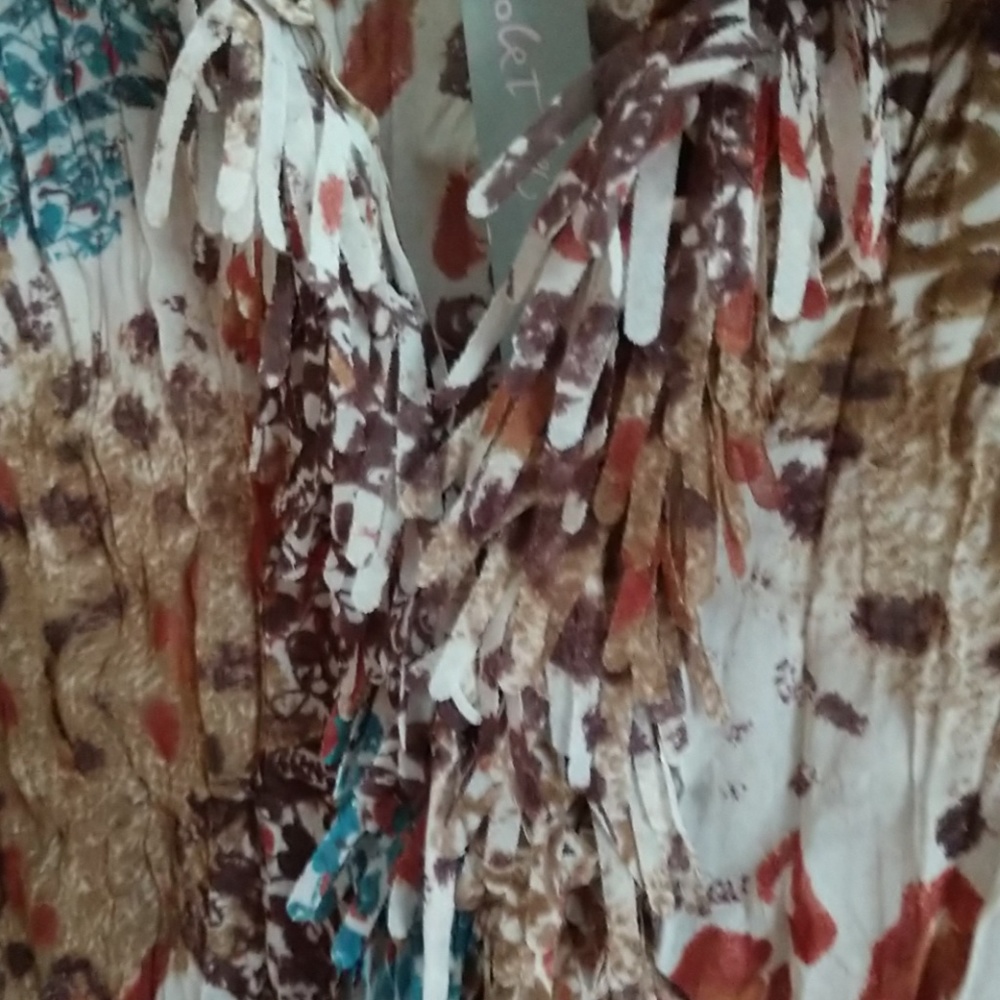💋NWT💋RibbonCut Animal Print Blouse Violet&Claire